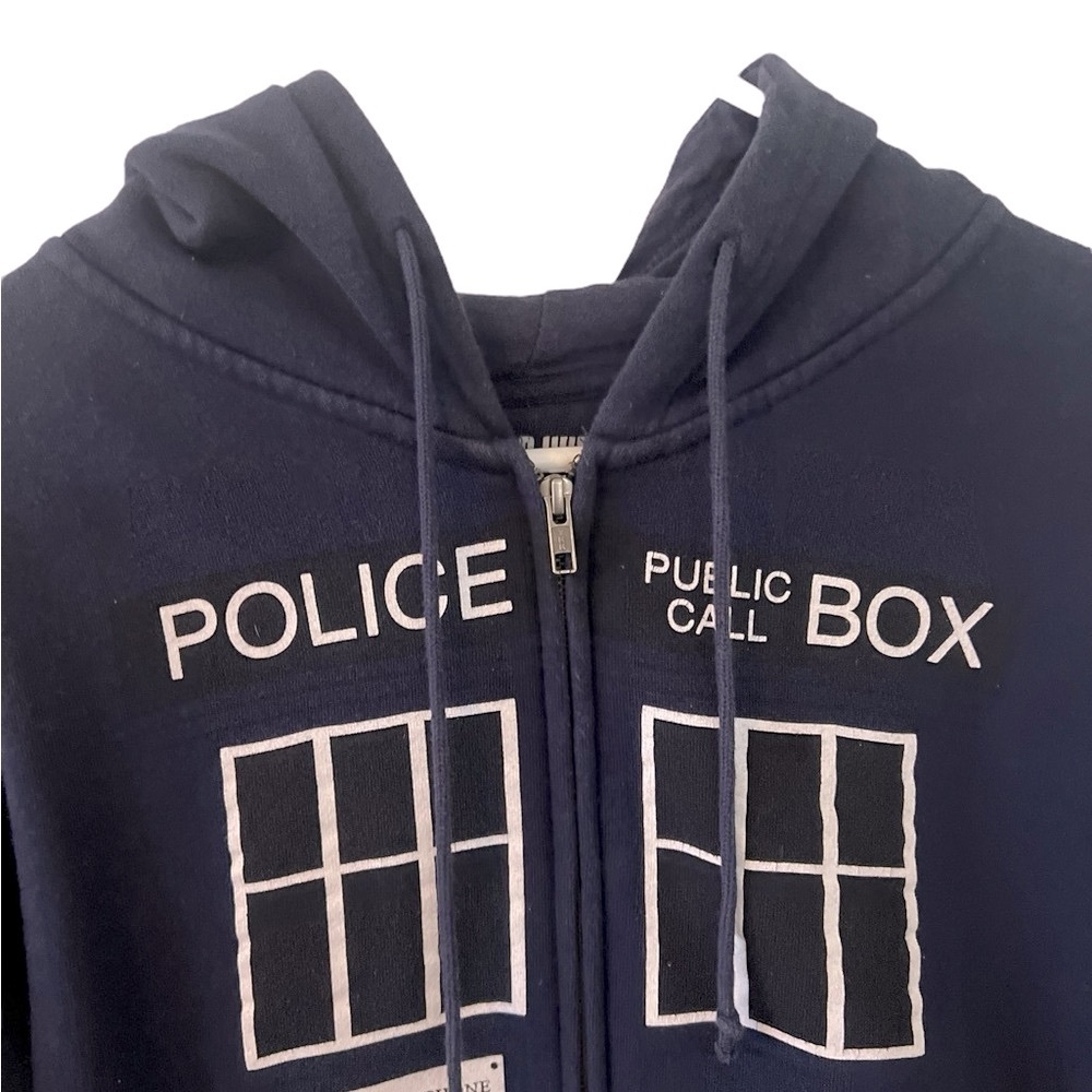 Navy Blue Graphic Hoodie